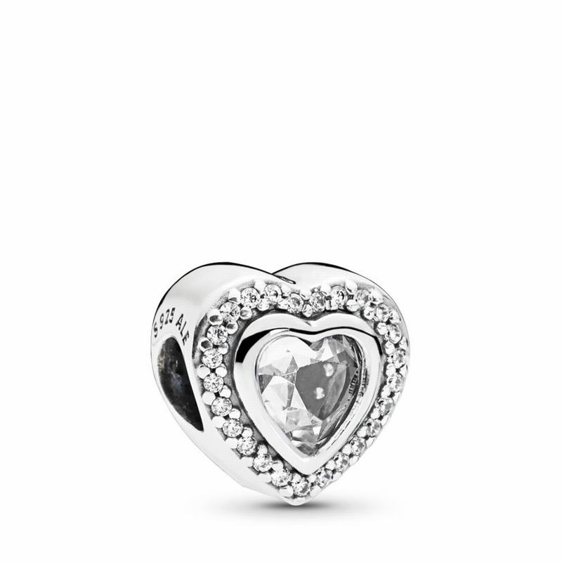 Pandora Sparkling Love Charm - Sterling Silver/Cubic Zirconia - Canada | IX4544DE